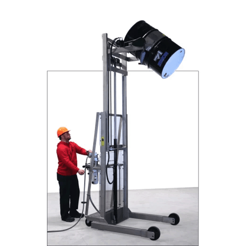 Vertedor de tambos de elevación vertical modelo 520SS-114