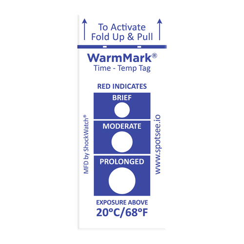 Indicador de temperatura WarmMark Short-Run 20C/68F- 100 Unidades