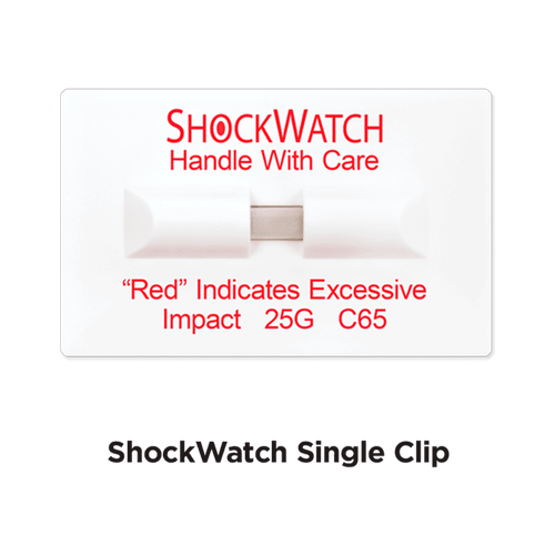 Indicador de impacto ShockWatch Single Tube 65 MiniClip - 100 Unidades
