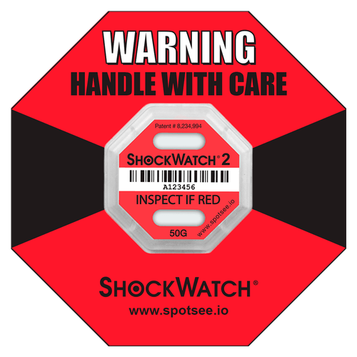 Indicador de impacto ShockWatch 2 - 50G- 100 Unidades
