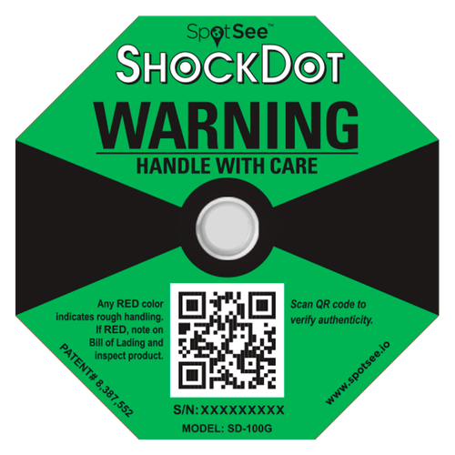 Indicador de Impacto ShockDot SD-100G- 200 Unidades