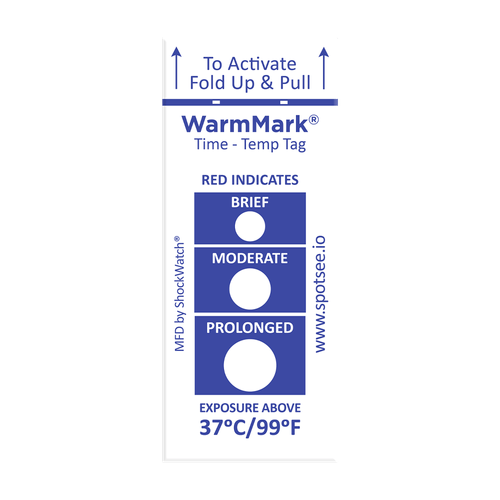 Indicador de temperatura WarmMark  Short-Run 37C/99F- 100 Unidades