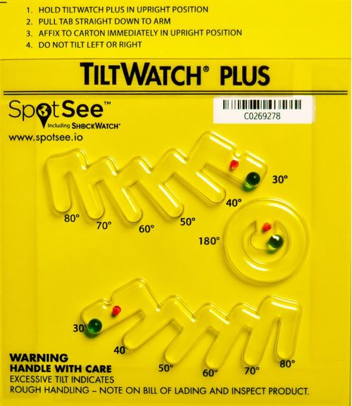 Indicador de inclinación TiltWatch Plus- 100 Unidades