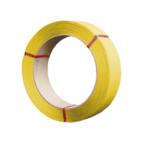 Fleje Semiautomatico 1/2" 0.026 Moleteado Amarillo