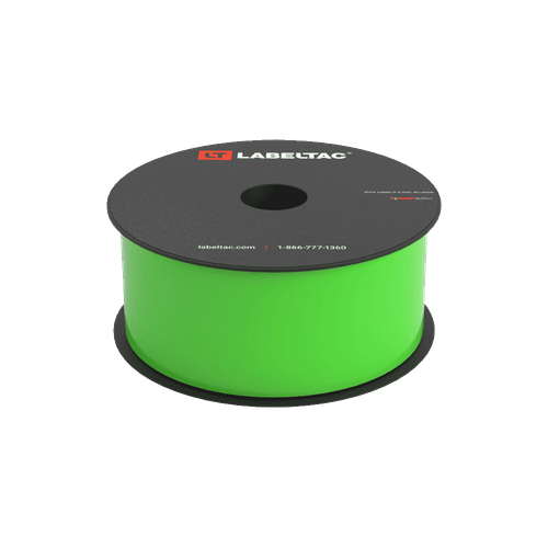 Etiqueta Verde Fosforescente Rollo de 2" x 150'