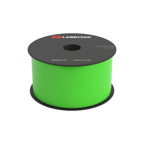 Etiqueta Verde Fosforescente Rollo de 2.5" x 150'