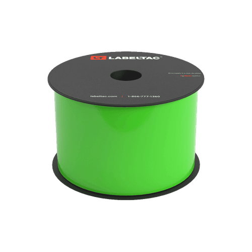 Etiqueta Verde Fosforescente Rollo de 3" x 150'