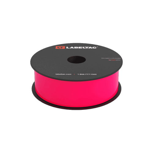 Etiqueta Rosa Fosforecente Rollo de 1.5" x 150'