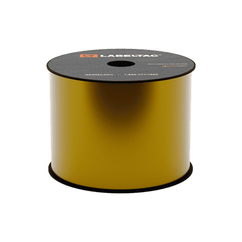 Etiquetas Adhesivas Color Dorado Rollo 3.5" x 150