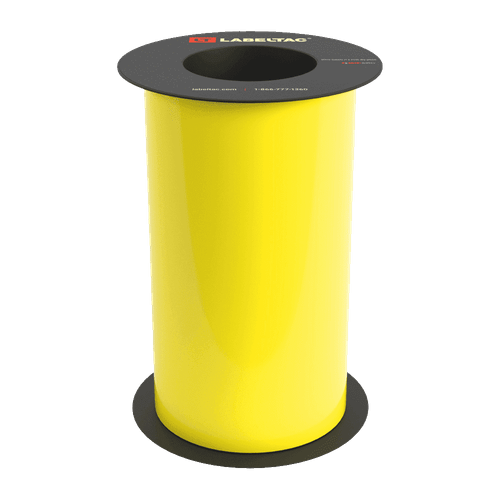 Etiqueta Amarilla Fosforescente Rollo 9" x 75'