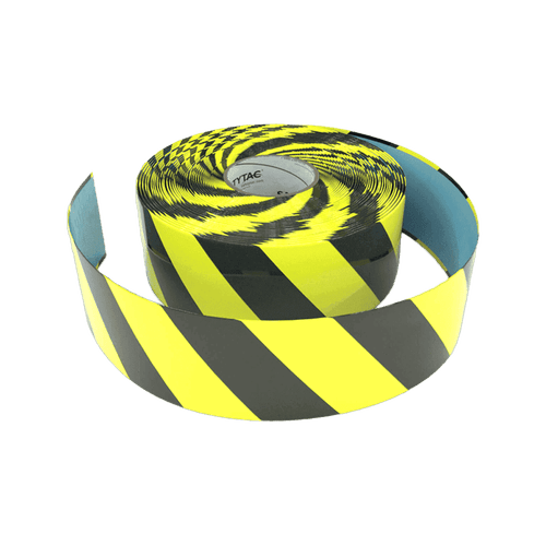 Cinta de Seguridad Negro/Amarillo 2" x 100' OSHA