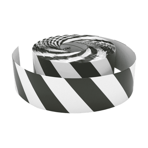 Marcaje de Escaleras Negro/Blanco 3" x 100'