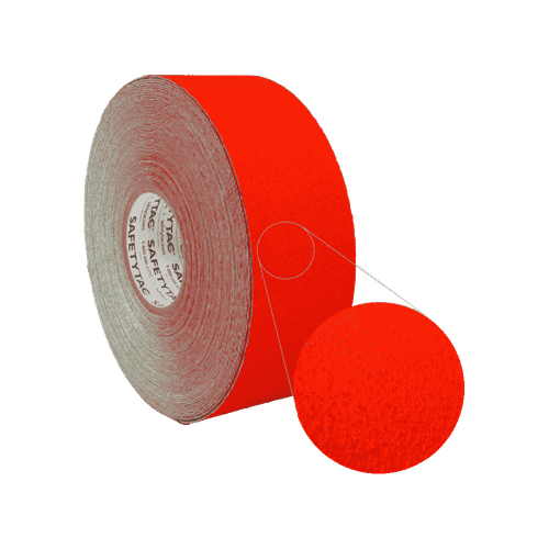 Cinta Antideslizante Roja 3" x 100' para Piso