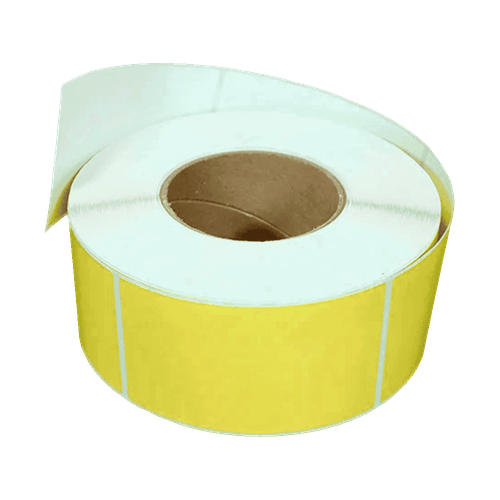 Etiqueta térmica fondo amarillo 4x6" Rollo 1000 (10 Cajas)