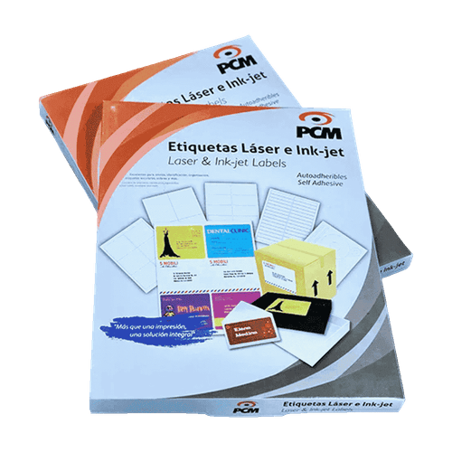 Hoja adhesiva para etiquetas laser (100 piezas)