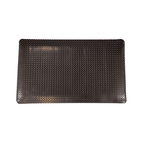 Tapete antifatiga negro (Diamante) 36" x 60" x 9/16"