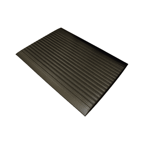 Rollo de tapete antifatiga corrugado negro 36"x720" x 5/8"
