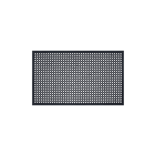 Tapete antidelizante de caucho negro 36"x60" x 3/4"