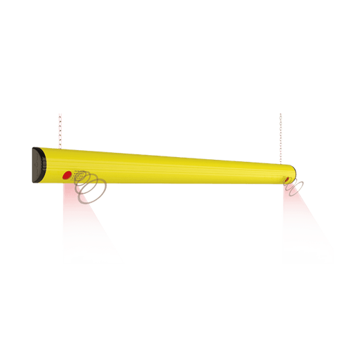 Barrera de protección con notificación luz y sonido