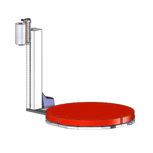 Plato giratorio con aumento de altura para emplayadora