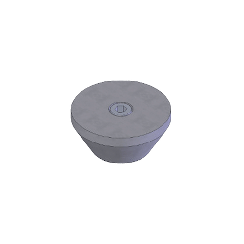 Soporte de goma para fijado de rollo playo de emplayadora