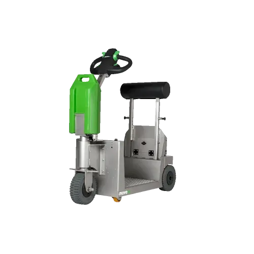 Tugger eléctrico remolcador Hombre abordo RR1000-S inox