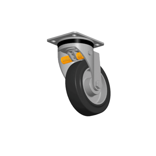 Rueda de 125mm de bloqueo automático para Tugger - Negro