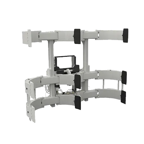 Clamp abrazadera de torre doble para rollos