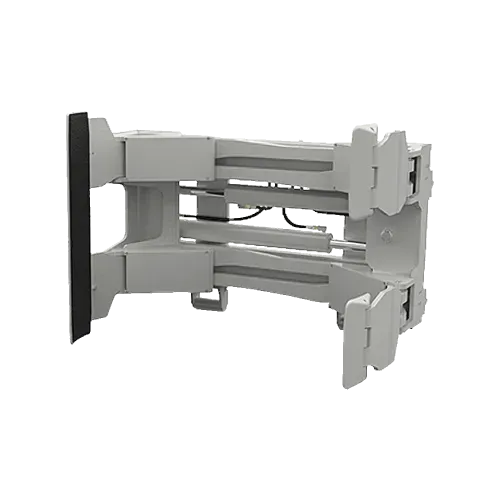 Clamp abrazadera de torre doble para rollos Brazo deslizante