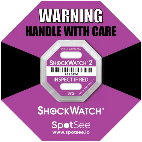 Indicador de impacto paquete ShockWatch2-37G - 100Pzas