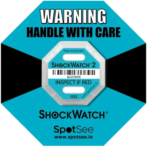 Indicador de impacto ShockWatch2 Label 10G Azul 200Pzs