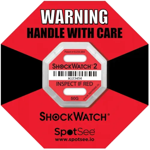Indicador de impacto ShockWatch2 Label 50G Rojo 100Pz
