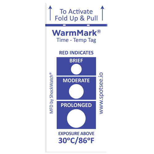 Indicador de temperatura 30°C/86°F - 100 Piezas