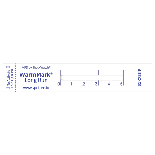 Indicador de temperatura WarmMark LongRun 31°C/88°F - 100Pz