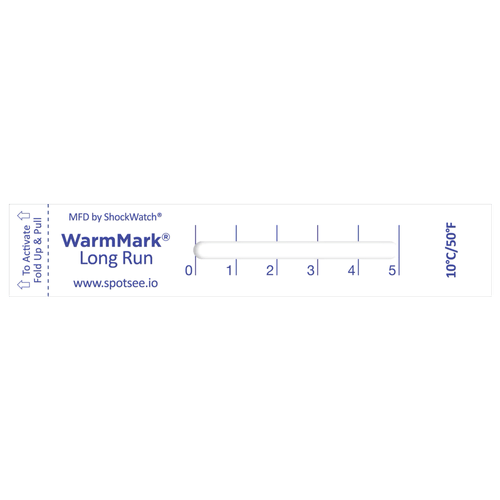 Indicador de temperatura WarmMark LongRun 10°C/50°F - 100Pz