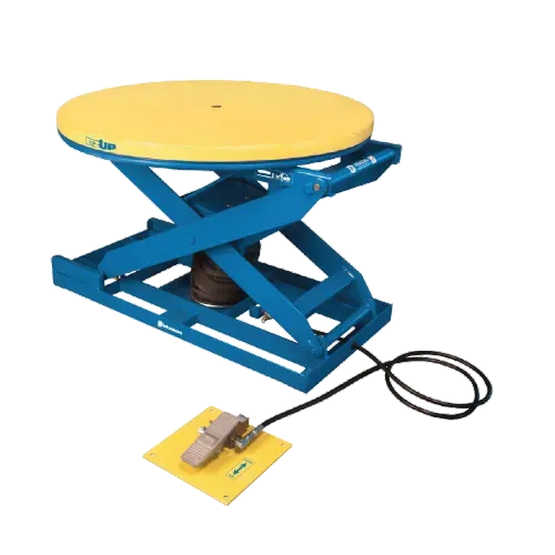 Mesa elevadora neumática plato giratorio 48″x28" EZU-15