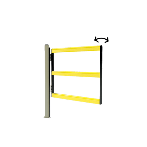 Puerta abatible de seguridad peatonal doble sentido PD90